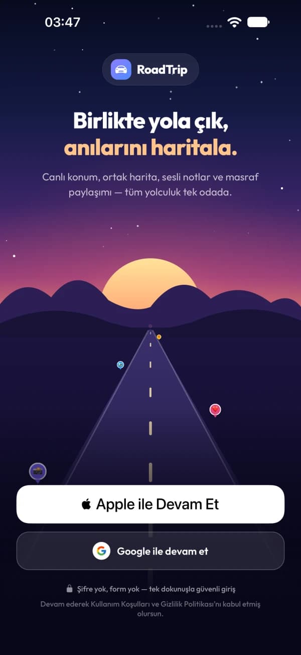 RoadTrip ekran görüntüsü