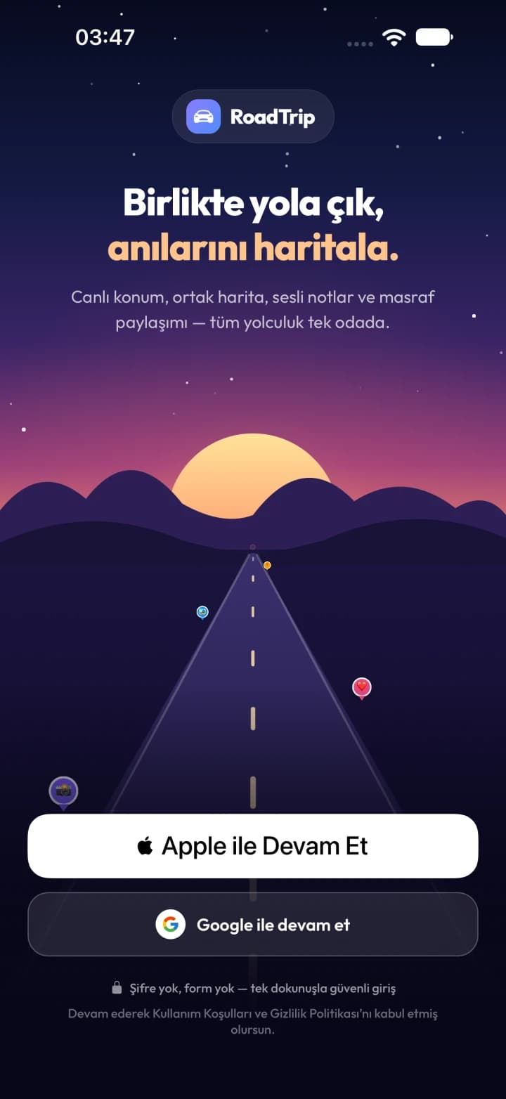 RoadTrip ekran görüntüsü