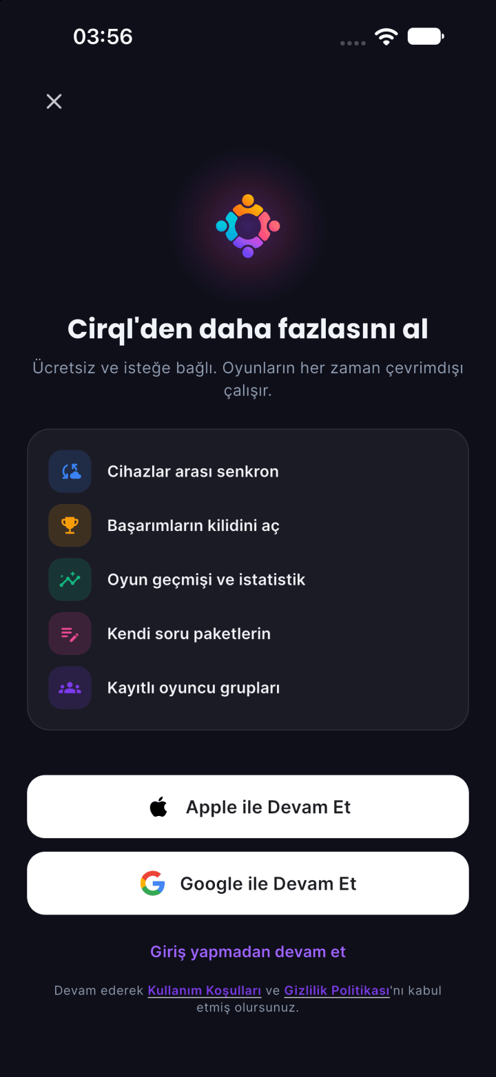 Cirql ekran görüntüsü